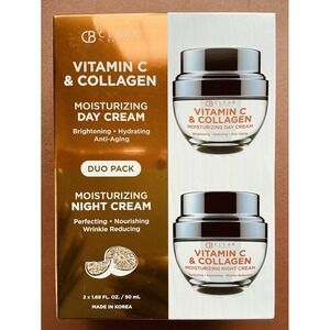 Clear Beauty Vitamin C & Collagen Day + Night Cream Duo 2x1.69 fl oz Face/Neck